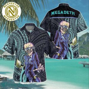 Megadeth Tribal Rock Aloha Summer 2025 Hawaiian Shirt Gift For Fan Music