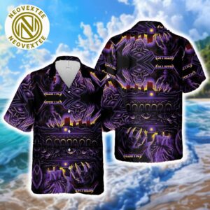 Metallica Austin City Black Background Summer 2025 Hawaiian Shirt