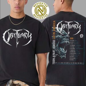 Obituary Torn Apart Across Latin American Tour 2026 Dates List Two Sides Print Classic T-Shirt