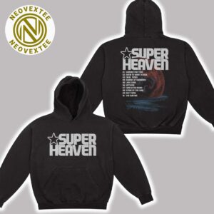 Official Superheaven Planet II Black Merch Long Sleeve Hoodie T-Shirt