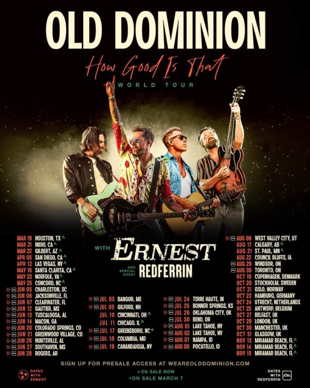 Old Dominion's How Good Is That World Tour 2025 Everything You Need to Know