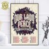 Our Lady Peace Band Poster 30th Anniversary Tour 2025 Dates List Art Skeletons Home Decor Poster Canvas