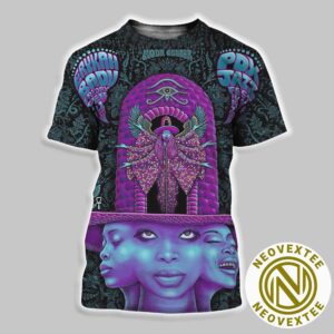 PDX Jazz Festival And Erykah Badu Poster In Portland Oregon Live At Moda Center On February 21st 2025 All Over Print Shirt