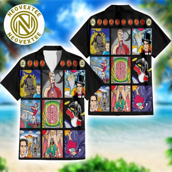 Pearl Jam Aloha Backspacer Album Cover Summer Gift For Fan Hawaiian Shirt