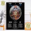 Arch Enemy Band Poster For North American Blood Dynasty 2025 Tour Dates List Home Decor Poster Canvas