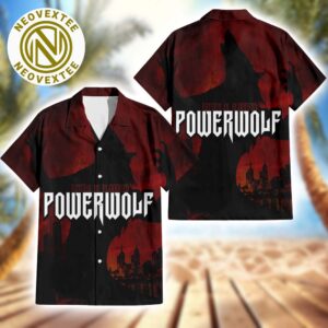 Powerwolf Album Return In Bloodred Cover Aloha Music Summer Hawaiian Shirt