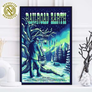 Railroad Earth Winter Tour 2025 Start On February 19 2025 IN Collins CO Home Decor Poster Canvas