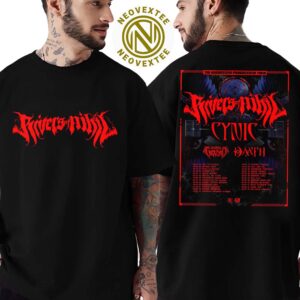 Rivers of Nihil The Aggressive Progressive EU UK Tour 2025 Dates List Two Sides Print Vintage T-Shirt