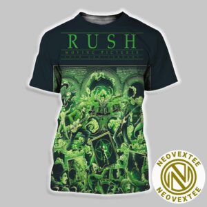 Rush Poster Limited Edition For Moving Pictures 40th Anniversary All Over Print Shirt