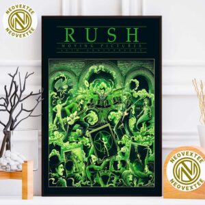 Rush Poster Limited Edition For Moving Pictures 40th Anniversary Home Decor Poster Canvas