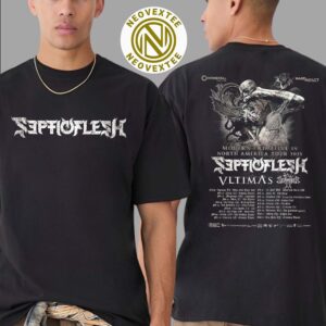 Septicflesh Modern Primitive North America Tour 2025 Dates List Two Sides Print Classic T-Shirt