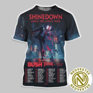 Shinedown Dance, Kid, Dance Tour 2025 With Special Guests Bush Beartooth And Morgan Wade List Dates All Over Print Shirt