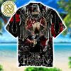 Slayer Floral Pattern With Eagle Logo Aloha Summer 2025 Hawaiian Shirt