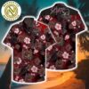 Slayer Rock Pattern And Black Background Music Aloha Summer 2025 Hawaiian Shirt