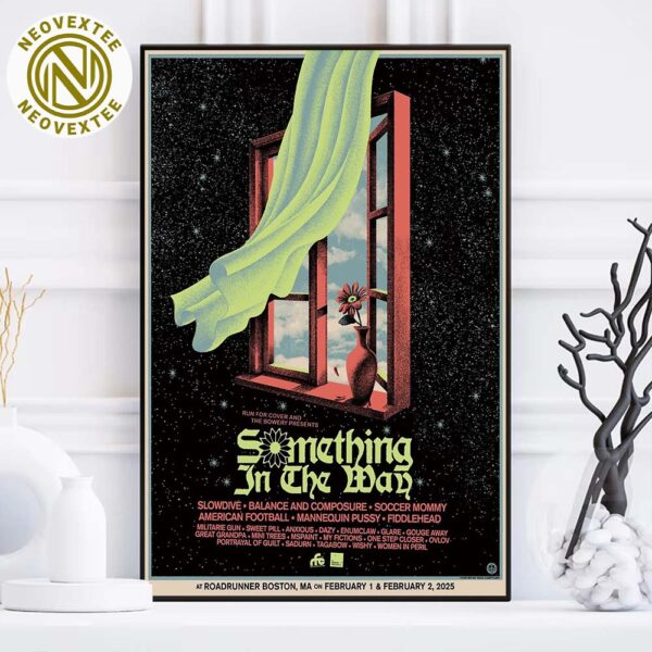 Something In The Way Festival 2025 Poster In Boston Massachusetts At Roadrunner On February 1 And February 2 2025 Home Decor Poster Canvas