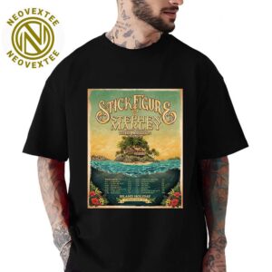 Stick Figure Band Tee Island Holiday Summer Tour 2025 Dates List Unisex T-Shirt