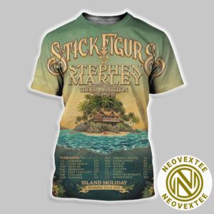 Stick Figure Poster For Island Holiday Summer Tour 2025 Dates List All Over Print Shirt