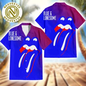 The Rolling Stones Album Blue And Lonesome Music Summer Hawaiian Shirt