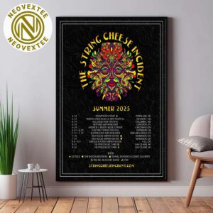 The String Cheese Incident Band Poster For Summer Tour 2025 Dates List Home Decor Poster Canvas