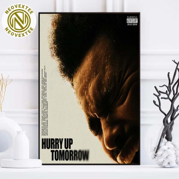 The Weeknd Official Cover Album Hurry Up Tomorrow Home Decor Poster Canvas