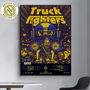 Truckfighters Band Poster Tour 2025 Dates List Home Decor Poster Canvas