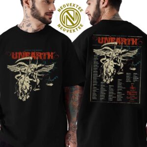 Unearth Band North America Spring Tour MMXXV Tour 2025 Dates List Two Sides Print Classic T-Shirt