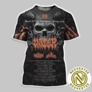 Vader Band March Of The Unbending Europe Tour 2025 Dates List All Over Print Shirt