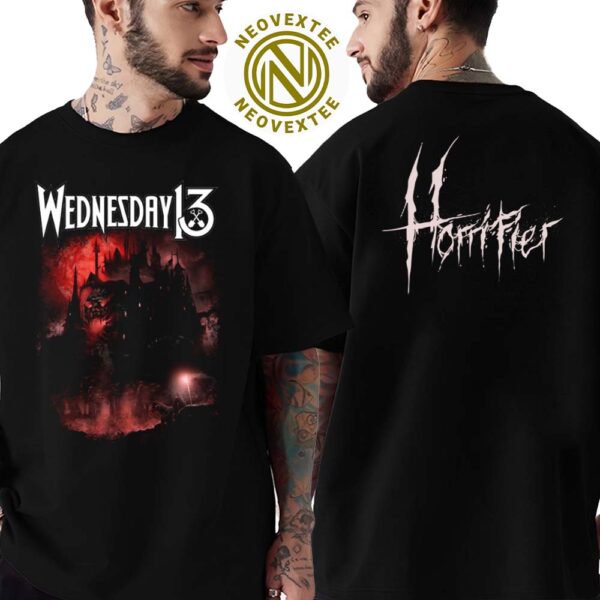 Wednesday 13 Band Merch Tee Horrifier Two Sides Print Unisex T-Shirt