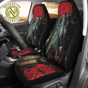 Wednesday 13 Band Poster For New Album Mid Death Crisis Car Seat Covers