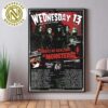 Wednesday 13 Summer Blood Storm UK And European Tour 2025 Dates List Home Decor Poster Canvas