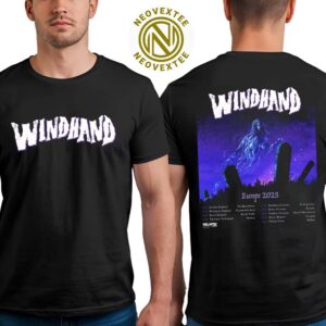 Windhand Music Band Poster For European Tour 2025 Dates List Two Sides Print Unisex T-Shirt