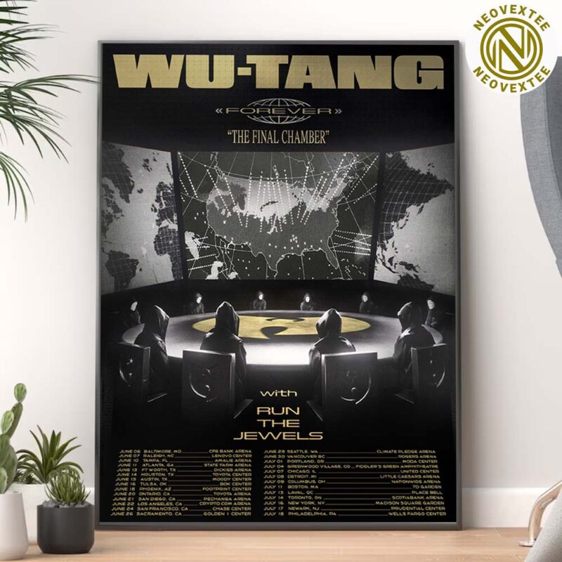 Wu Tang Clan Forever The Final Chamber Tour 2025 With Run The Jewels Dates List Home Decor Poster Canvas