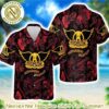 Aerosmith Permanent Vacation Black And Red Background Summer 2025 Hawaiian Shirt