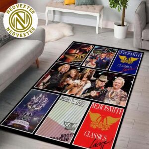 Aerosmith Rock Band Live Albums Living Room Music Band Area Rug Carpet