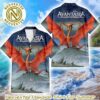 Pantera Logo And Trees Pattern Summer Aloha Hawaiian Shirt And Beach Short