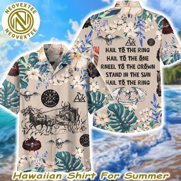 Avenged Sevenfold Hail To The King Hail To The One And Rneel To The Crown And Stand In The Sun Tropical Aloha Hawaiian Shirt