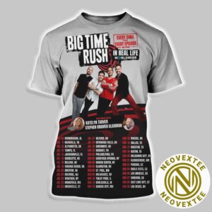 Big Time Rush Tour 2025 For UK US And Europe Dates List On July And August All Over Print Shirt