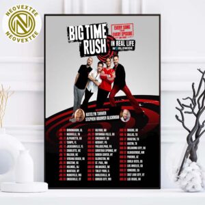 Big Time Rush Tour 2025 For UK US And Europe Dates List On July And August Home Decor Poster Canvas