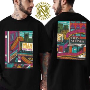 Billy Strings Nashville TN Full Show Combine Poster At Bridgestone Arena On February 28 And March 1 2025 Two Sides Print Unisex T-Shirt