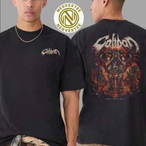 Caliban Back From Hell Artwork Merch New Album Out April 25th 2025 Two Sides Print Unisex T-Shirt