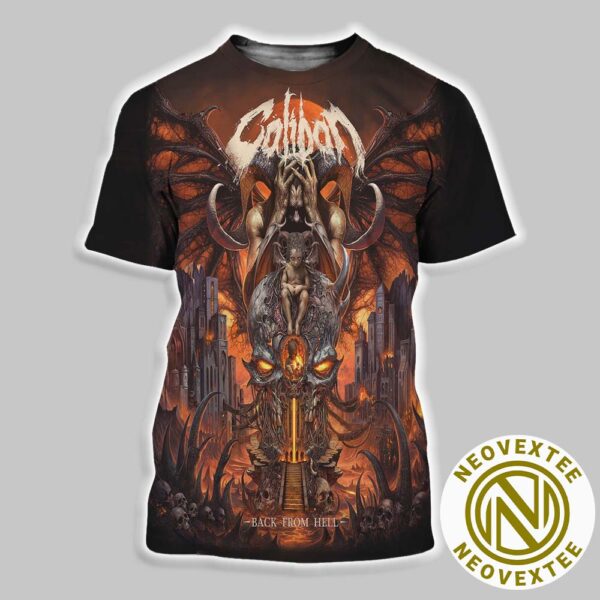 Caliban Back From Hell New Album Out April 25th 2025 All Over Print Shirt