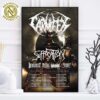 Exodus Swarm Of Horror US Tour 2025 With Deicide And Misfire Dates List Home Decor Poster Canvas