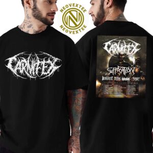 Carnifex Hell Chose Me 15 Year Anniversary Tour 2025 Dates List Two Sides Print Unisex T-Shirt