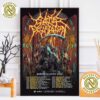 Cattle Decapitation Europe Summer Tour 2025 Dates List Home Decor Poster Canvas