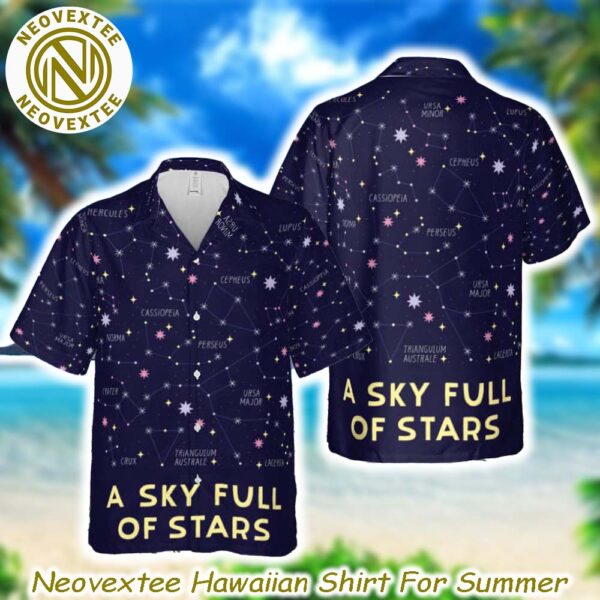 Coldplay Band A Sky Full Of Stars Cover Summer Aloha Gift For Fan Music Hawaiian Shirt