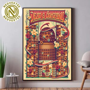 Dead And Company Dead Forever Night 3 Poster At Sphere In Las Vegas On March 22 2025 Home Decor Poster Canvas