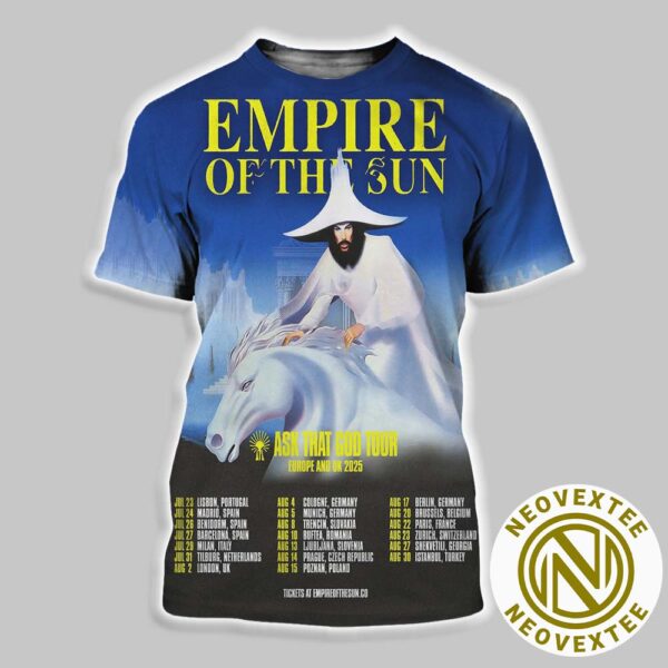 Empire Of The Sun Ask That God Tour Europe And UK 2025 Dates List All Over Print Shirt