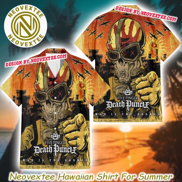 Five Finger Death Punch Album War Is the Answer Aloha Summer 2025 Hawaiian Shirt