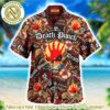 Five Finger Death Punch Rose Black Background Summer Aloha Hawaiian Shirt