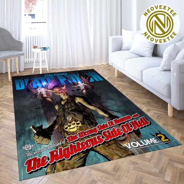 Five Finger Death Punch Band The Wrong Side Of Heaven And The Righteous Side Of Hell Volume 2 Album Cover Decor Rug Carpet